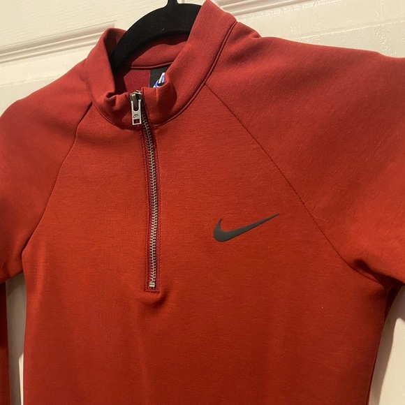 Nike Burgundy Bodycon Minidress Front Zip Small - NWOT - Picture 6 of 7